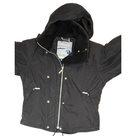 Obermeyer Northern Lights Igloo Ski Jacket Women’s 6 Black Retro Y2K Snowwear - Picture 8 of 11